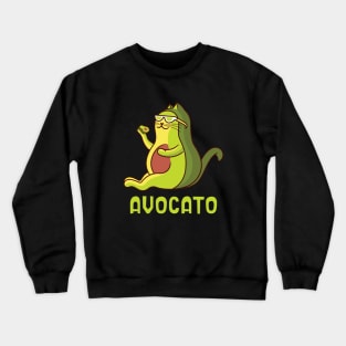 Avocato Funny Fat Kitty Crewneck Sweatshirt